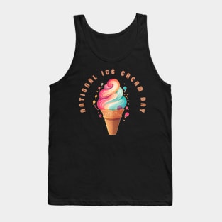 National Ice Cream Day Ice Cream Cone Tank Top